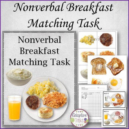 Nonverbal Breakfast Matching Task